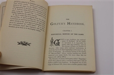 1887 'The Golfers Handbook' 3rd Edition Book by Robert Forgan