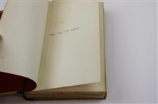 1887 'The Art Of Golf' Book by W. G. Simpson