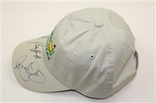Rory, Mickelson, & Harrington Signed 2010 Masters Stone Caddy Hat JSA ALOA