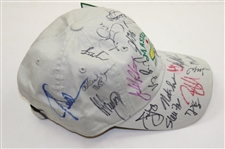 Field Multi-Signed 2013 Masters Stone Caddy Hat JSA ALOA