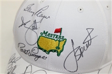 Nicklaus, Spieth & Nine (9) other Masters Champs Multi-Signed Undated Masters White Hat JSA ALOA