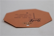 1946 Masters Tournament Sunday Final Round Ticket #3187 - Herman Keiser Winner