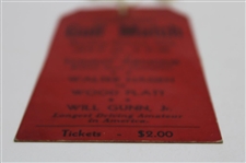 1931 Armour & Hagen vs Platt & Gunn, Jr. Golf Exhibition at Reading CC Match Ticket