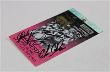 Field Multi-Signed 2002 Masters Wednesday Practice Round Ticket JSA ALOA