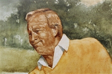 Original Arnold Palmer at Cherry Hills Oil Painting Signed by Artist Robert Fletcher - Framed