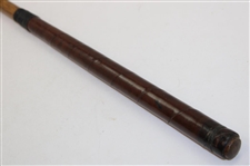 Macgregor Early Wood Shaft Mallet Putter With Heavy Brass Face & Shaft Stamp