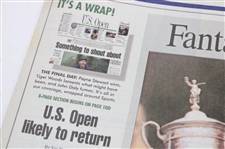 Payne Stewart 'Fantastic Finish' News & Observer Newspaper Full Monday June 21, 1999 Newspaper
