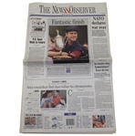 Payne Stewart 'Fantastic Finish' News & Observer Newspaper Full Monday June 21, 1999 Newspaper