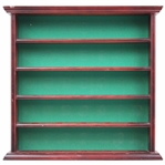 Cherry Wood & Green Felt Golf Ball Hangable Display Rack