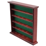 Cherry Wood & Green Felt Golf Ball Hangable Display Rack
