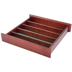 Cherry Wood & Green Felt Golf Ball Hangable Display Rack