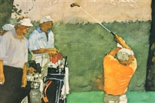 1994 The Oregon Golf Club 'The Challenge' Poster w/Arnold Palmer Tee Shot by Bart Forbes