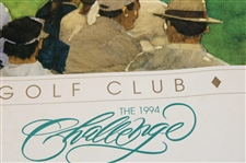 1994 The Oregon Golf Club 'The Challenge' Poster w/Arnold Palmer Tee Shot by Bart Forbes
