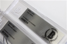 Doug Ford, Sandy Lyle, & Vijay Singh & Bernhard Langer Signed Index Cards - All Beckett Authentic