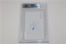 Doug Ford, Sandy Lyle, & Vijay Singh & Bernhard Langer Signed Index Cards - All Beckett Authentic