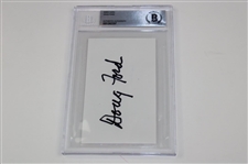 Doug Ford, Sandy Lyle, & Vijay Singh & Bernhard Langer Signed Index Cards - All Beckett Authentic