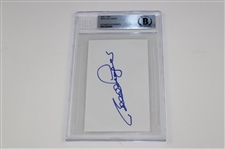 Doug Ford, Sandy Lyle, & Vijay Singh & Bernhard Langer Signed Index Cards - All Beckett Authentic
