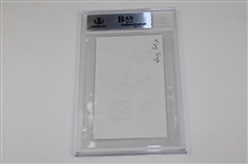 Doug Ford, Sandy Lyle, & Vijay Singh & Bernhard Langer Signed Index Cards - All Beckett Authentic