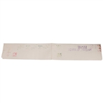 Ernie Els Official 1998 US Open at The Olympic Club Rnd 2 w/Final Score USGA Scoreboard Strip