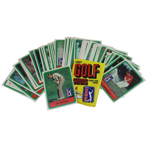 1982 Donruss PGA Tour Card Set w/1981 Donruss Pro Golf Stars Bubble Gum Cards Pack