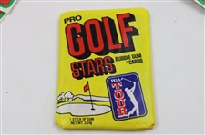 1982 Donruss PGA Tour Card Set w/1981 Donruss Pro Golf Stars Bubble Gum Cards Pack