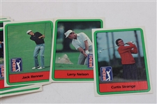 1982 Donruss PGA Tour Card Set w/1981 Donruss Pro Golf Stars Bubble Gum Cards Pack