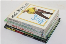 Six (6) Classic Golf Books including ''Golf My Way', 'Shark Attack' & Four (4) others