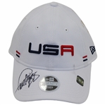 Paul Azinger Signed Personal 2023 Ryder Cup Team USA Issued Womens White Hat JSA ALOA