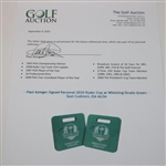 Paul Azinger Signed Personal 2020 Ryder Cup at Whistling Straits Green Seat Cushions JSA ALOA