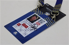Paul Azinger Signed Personal 2023 Ryder Cup Team USA Past Captain Badge/Credential JSA ALOA