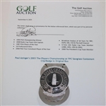 Paul Azinger's 2003 The Players Championship at TPC Sawgrass Contestant Clip/Badge in Original Box