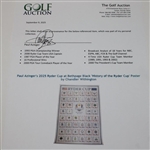 Paul Azinger's 2025 Ryder Cup at Bethpage Black 'History of the Ryder Cup' Poster by Chandler Withington 