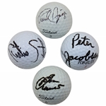 Paul Azinger, Curtis Strange, Peter Jacobsen & Ben Crenshaw Signed Golf Balls JSA ALOA