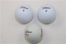 Stewart Cink, Nick Price & Greg Norman Signed Golf Balls JSA ALOA