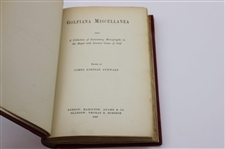 1887 'Golfiana Miscellanea' Book by James Lindsay Stewart