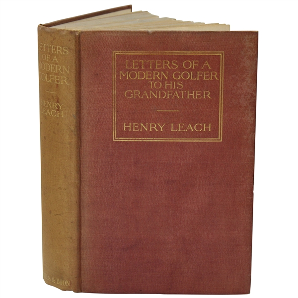 1910 Letters Of A Golfer To His Grandfather Book by Henry Leach
