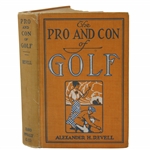 1915 The Pro And Con Of Golf Book by Alexander Revell
