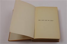 1915 'The Pro And Con Of Golf' Book by Alexander Revell
