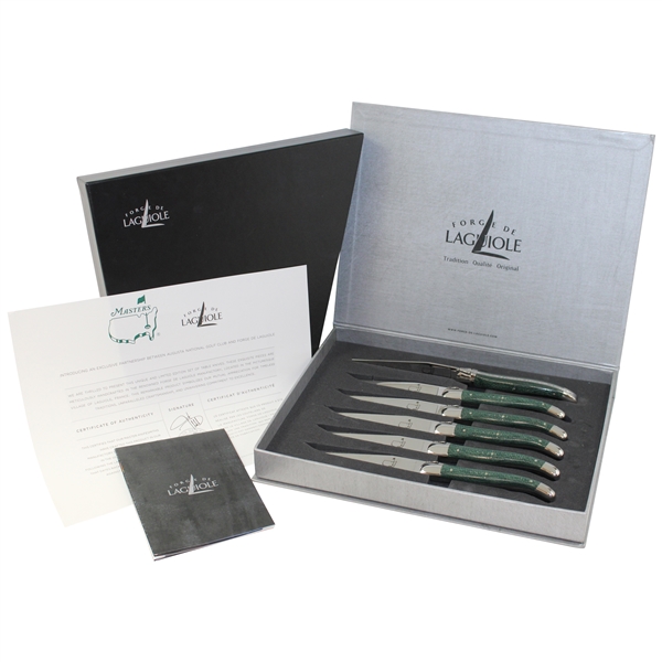 Augusta National Ltd Ed Forge de Laguiole Table Knife Set in Original Box