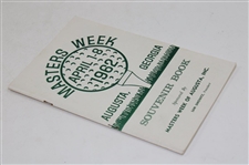 1962 Masters Week Souvenir Booklet - Arnold Palmer's 3rd Masters Win