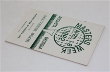 1962 Masters Week Souvenir Booklet - Arnold Palmer's 3rd Masters Win