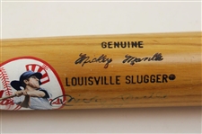 Mickey Mantle Signed Louisville Slugger 'Mickey Mantle' M110 Baseball Bat w/'No. 7' JSA ALOA