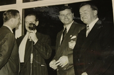 1949 Ryder Cup Team USA Being Interviewed by BBC at Reception at Savoy Press Photo - September 9th