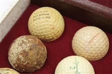 Eleven (11) Various Golf Balls in ;The Anthology of Golf' Box