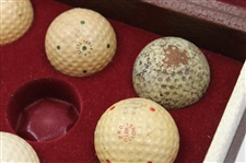 Eleven (11) Various Golf Balls in ;The Anthology of Golf' Box