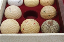 Eleven (11) Various Golf Balls in ;The Anthology of Golf' Box