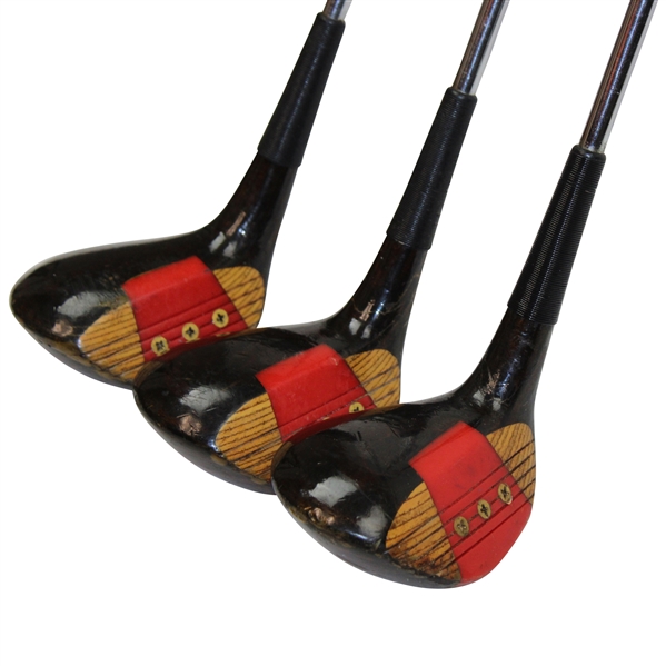 (3) High Lofted Woods 10, 12, 14 St. Andrews Stamped