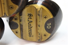 (3) High Lofted Woods 10, 12, 14 St. Andrews Stamped