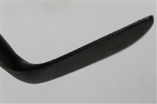 Mashie Iron Circa 1925 Wood Shaft Yale Flag On Back Of Blade
