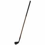 Mashie Iron Circa 1925 Wood Shaft Yale Flag On Back Of Blade